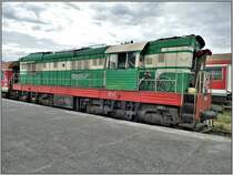 Die T669.1041 sieht im Vergleich zu den Personenwagen noch einigermassen gepflegt aus. (16.07.2019)