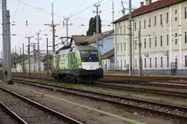 1016 023-4 am 10.Juli 2019 im Bahnhof Stadlau.