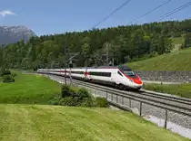 Der ETR 610 054 als EC am 01.06.2019 unterwegs bei Arth-Goldau.