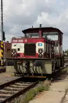 704 006 am 22.07.2019 im Bf Rakovník