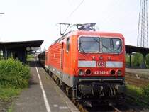 Die 143-949 in M�lheim West auf der Linie S3.
Das Foto entstand im Juli 03