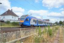427 553 macht Halt in Ludwigsau-Friedlos,gesehen am 03.07.2019. 