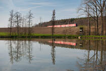 RE 58224 von Nürnberg Hbf nach Würzburg Hbf kurz vor Neustadt a. Aisch, 30.03.2019