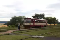 810 073 hat am 22.07.2019, als Os16749 (Bečov nad Teplou - Žlutice), den Bf Štědrá erreicht. 