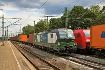 ELL/Wiener Lokalbahn Siemens Vectron 193 224-3 in Hamburg Harburg am 18.07.19 vom Bahnsteig aus fotografiert
