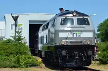 RIS 218 468-7 der Regio Infra Service Sachsen GmbH bei 150 Jahre RAW Chemnitz  Tag der offenen Tür 29.06.2019