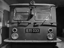 Die Nase der Elektrolokomotive E 11 003 hat einen Platz im Verkehrsmuseum Nürnberg gefunden. (Juni 2019)