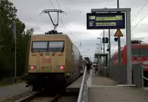 101 071-9 in Binz, als Schublok für einen IC nach Berlin.31.07.2019 07:59 Uhr.