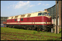 MEG 203 Diesellok am 23.4.2005 im BW Saalfeld.