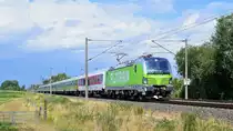 Railpool 193 991, vermietet an BTE, mit FLX 1805 Hamburg-Altona - Köln Hbf (Hüde, 10.08.19).