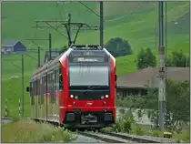 Walzer ABe 4/12 1001 in Wasserauen. (13.07.2019)