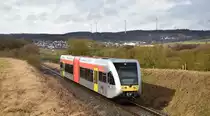 Ein 646 als RB90 nach Limburg (Lahn) zwischen Frickhofen und Niederzeuzheim. Aufgenommen am 4.3.2019 13:25