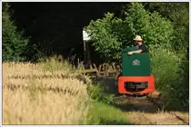 Feldbahnbetrieb in Stainz am 6.7.2019. Karl-Heinz war so nett und drehte für Ferki und mich an diesem Tag nach einem heftigen Gewitter ein paar Runden mit seiner O&K.