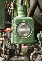 31. März 2002, Österreich, Jenbach, Bahnhof der Zillertalbahn, Laterne der Dampflok Nr.6 ( Hobby-Lok ) Krauss München, Bj.:1916; Fabr.Nr.:7182