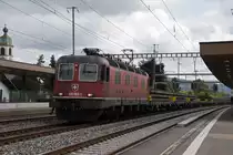 Re 620 052-1 durchfährt den Bahnhof Rupperswil. Die Aufnahme stammt vom 31.07.2019.