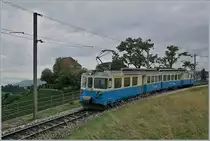 Der MOB ABDe 8/8 4002 als Regionalzug 2327 auf seiner Fahrt von Chernex nach Montreux bei Châtelard VD.

19. Aug. 2019