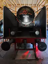 Die slowenische Gebirgs-Schnellzug-Dampflok 06-013 wurde 1930 bei Borsig gebaut und war bis 1975 unterwegs. (Bahnpark Augsburg, Juni 2019) 