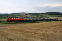 RBAHN 2050.09 mit dem SR 16842 (Rückersdorf-Harmannsdorf - Ernstbrunn) am 02.August 2019 beim Strecken-Km 17,6 der Lokalbahn Korneuburg - Mistelbach.