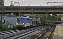 140 866-5 von EVB Logistik durchfährt am 22.08.2019 Hamburg-Harburg in Richtung Süden