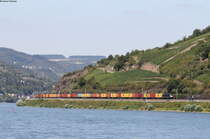 182 528-0 mit dem DGS 41595 (Y.Schijn-Frankfurt Ost Umschlagbahnhof) bei Bodenthal 22.8.19