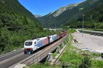 EU43 007 + EU43 008 mit GAG 44221 am 29.06.2019 bei Brennerbad. 