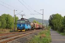 372 008-3 zu sehen am 24.08.19 bei Libochovany.