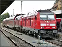 245 007 und eine 218er erreichen gemeinsam Lindau Hbf. (27.05.2019)