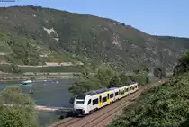 460 007-8 als RB 25432 (Mainz Hbf-Köln Messe/Deutz) bei Trechtingshausen 22.8.19