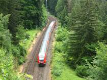 Nachschuss auf den RE 4709 mit Zuglok 146 237-3 am Gaislochtunnel 1.7.07