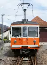 BIPPERLISI.
Die in Langenthal stationierten ASm Be 4/4 Triebwagen 101-104, 107, 301-304.
Stand Juli 2008.
Be 4/4 301 ehemals SNB Be 4/4 83 in Wiedlisbach am 20. April 2008.
Übernahme durch MOB als Rangiertriebwagen.
Foto: Walter Ruetsch 
