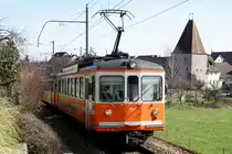 BIPPERLISI.
Die in Langenthal stationierten ASm Be 4/4 Triebwagen 101-104, 107, 301-304
Stand Juli 2008.
Be 4/4 101 ehemals OJB Be 4/4 81 bei Wiedlisbach am 15. März 2008.
Nach Brandschaden im Seeland abgebrochen.
Foto: Walter Ruetsch 
