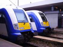 Zwei Z�ge der NOB in Hamburg-Altona. 30.06.07