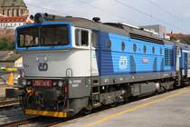 CD 750 710-6 am 03.August 2019 im Bahnhof Brno hl.n..