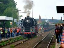01 533 und 41 018 am 30.06.2007 beim Jubil�umsfest der IGE in Hersbruck r.d.P.
