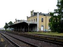 Grimma oberer Bahnhof von der Gleisseite aus, 02.07.07