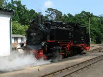 Auch eine Lokomotive braucht mal Pause.