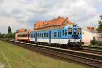 CD 842 032-5 am 03.August 2019 im Bahnhof Uherske Hradiste.