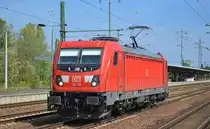 DB Cargo AG mit  187 120  [NVR-Nummer: 91 80 6187 120-1 D-DB] am 04.09.19 Bahnhof Flughafen Berlin Schönefeld.