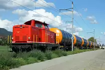 BIPPERLISI.
Impressionen zum Öltransport auf dem Dreischienengleis zwischen Oberbipp und Niederbipp vom 9. September 2019.
Wegen dem Klimawandel und der Greta haben diese Schweröltransporte keine rosige Zukunft mehr. Schon bald sind sie Geschichte.
Foto: Walter Ruetsch