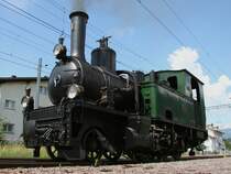 Dampflok G 3/4 Nr. 1  Rh�tia  beim Bahnhofsfest in Bonaduz am 10.6.2007.