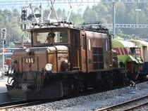 L�schzug im Bahnhof Reichenau-Tamins bestehend aus  Krokodil  Ge 6/6 I Nr. 414 + L�schwagen Xk 9049 +  ACPE-Wagen  As 1144 f�r die Fahrzeugausstellung zum Bahnhofsfest in Bonaduz am 10.6.2007. Diese Kompo folgte mit nur wenigen Minuten Abstand dem Dampfsonderzug in Doppeltraktion (G 3/4 Nr. 1  Rh�tia und G 4/5 Nr. 107  Albula ) nach Bonaduz.