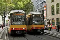 VBK - Verkehrsbetriebe Karlsruhe. S-Bahnimpressionen vom 13. September 2019.
Foto: Walter Ruetsch