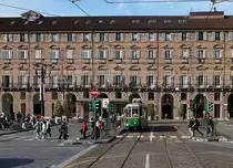 ATTS - Verein Historische Trambahnen Turin.
Mit dem GTW 2847 auf der Historischen Linie 7 unterwegs am 27. April 2019.
Foto: Walter Ruetsch