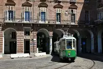ATTS - Verein Historische Trambahnen Turin.
Mit dem GTW 2847 auf der Historischen Linie 7 unterwegs am 27. April 2019.
Foto: Walter Ruetsch