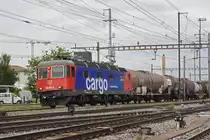 Re 620 007-5 durchfährt den Bahnhof Pratteln. Die Aufnahme stammt vom 06.09.2019.