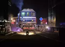 T 435 058 auf der Drehscheibe zur Nachtschau im Eisenbahnmuseum Luzna u Rakovnika
21.09.2019 21.33 Uhr.