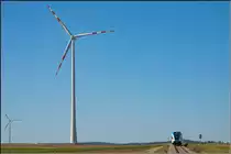 Gewaltig ragen die vielen Windräder in den Himmel um die Kraft des Windes ausnutzen zu können. 
21.09.2019