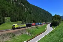 193 559 + 193 6xx mit TEC 43153 am 28.06.2019 bei Brennerbad.