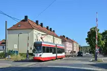 NGTW6-H	Tw5 überquert den Bahnübergang Westerhäuser Straße als Linie 2 zum Sargstedter Weg.

Halberstadt 26.07.2019