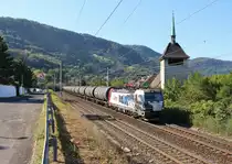 193 823 zu sehen mit einem Kesselzug am 21.09.19 in Vanov.
